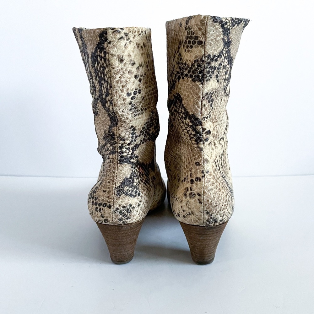 free people snakeskin booties